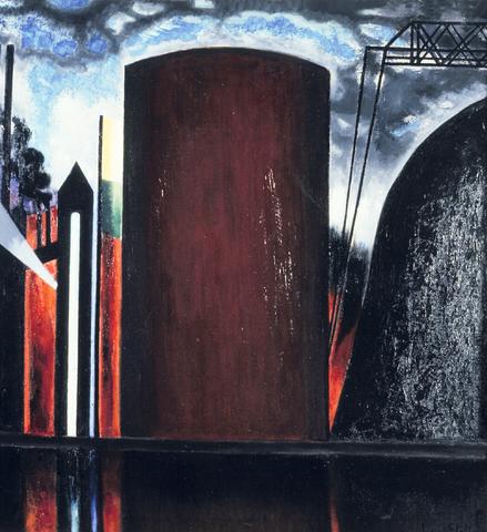 Smoke Stack - Joseph Stella Tablo