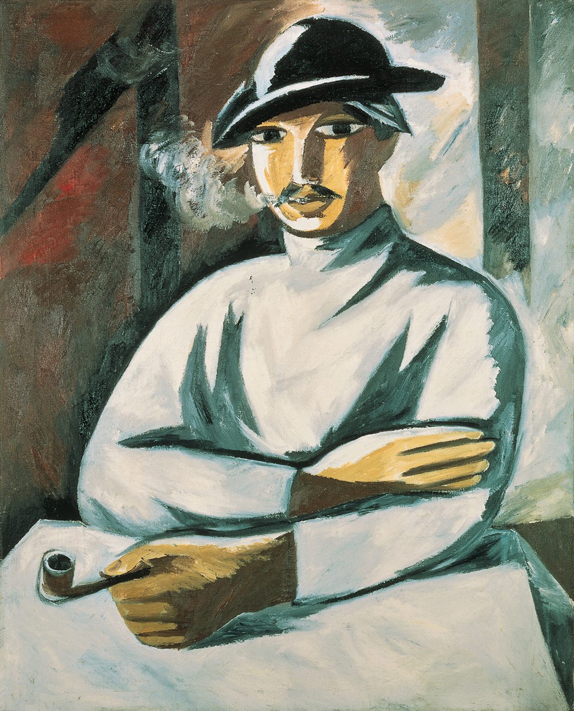 Smoker (1911) - Natalia Goncharova Tablo