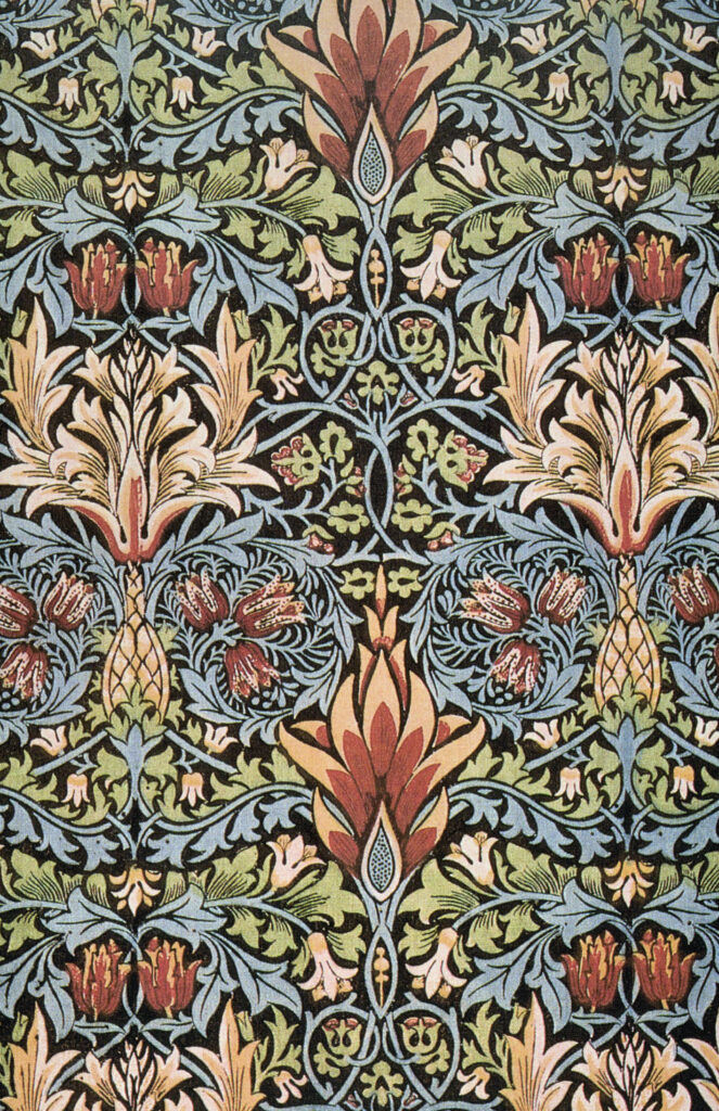 Snakeshead printed textile (1876) - William Morris Tablo