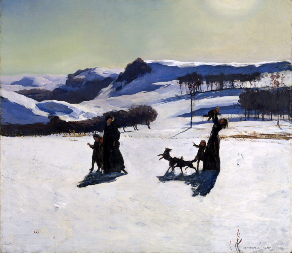 Snow Fields (Winter in the Berkshires) (1909) - Rockwell Kent Tablo