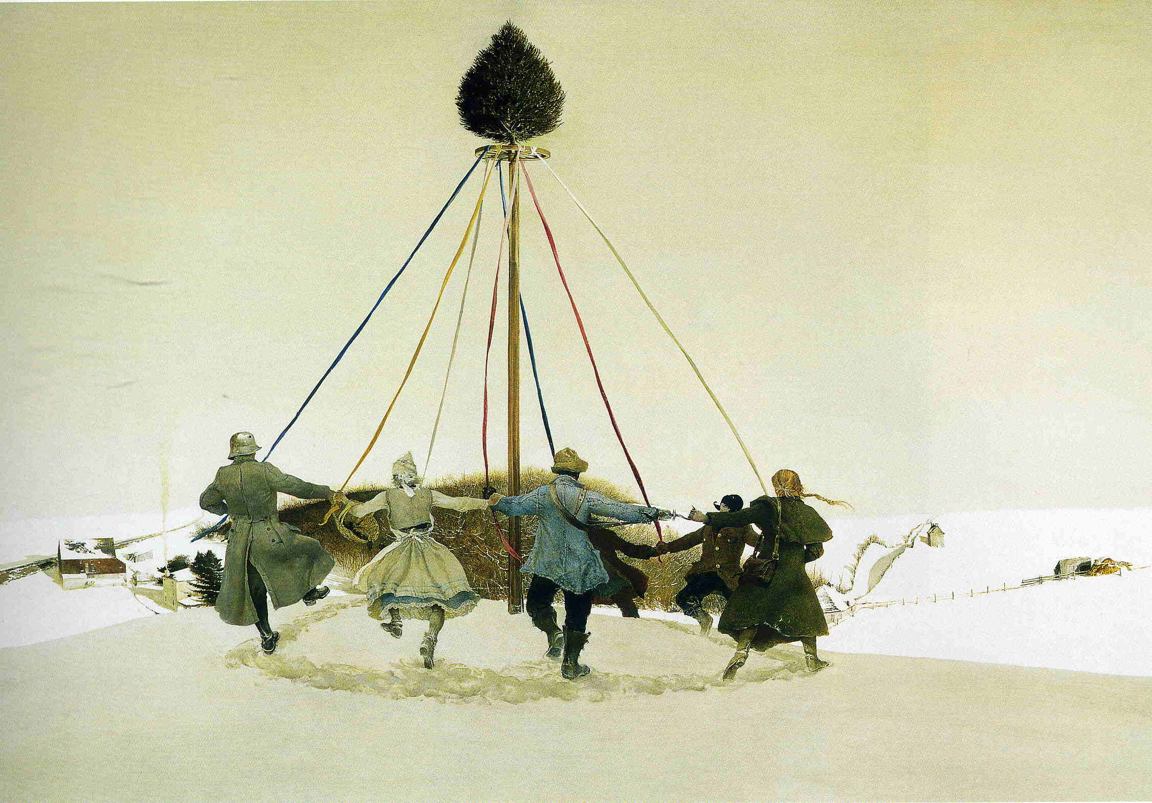Snow Hill - Andrew Wyeth Tablo
