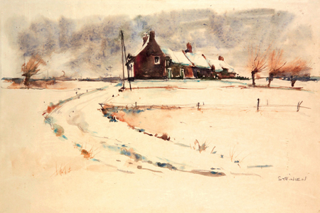 Snow landscape – Théophile Steinlen Tablo