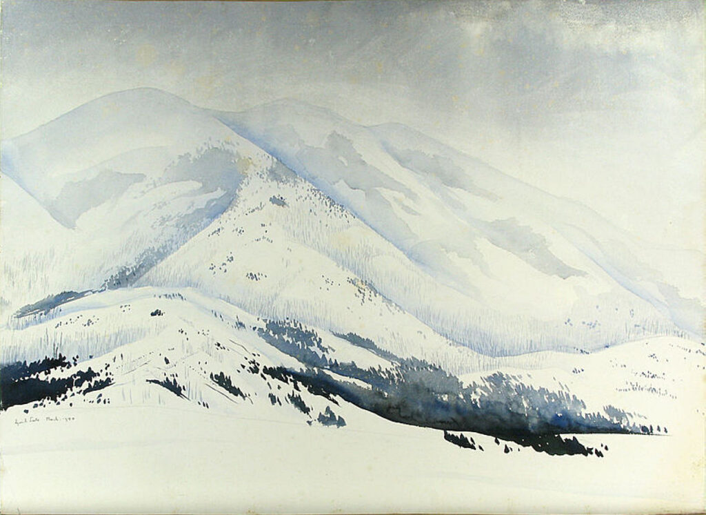 Snowy Mountain (1940) - Eyvind Earle Tablo