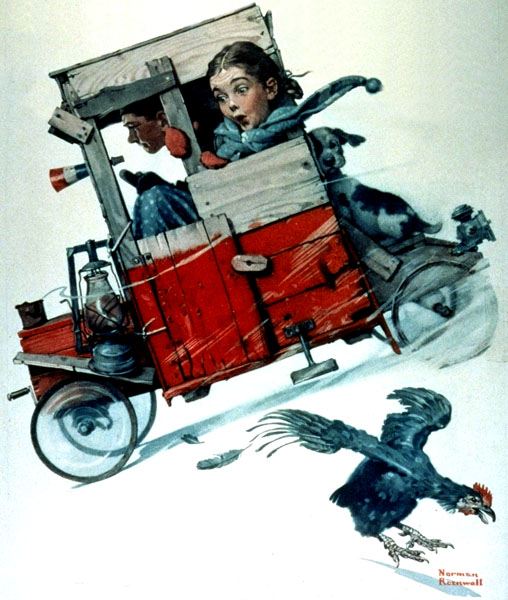 Soapbox Racer (1926) - Norman Rockwell Tablo