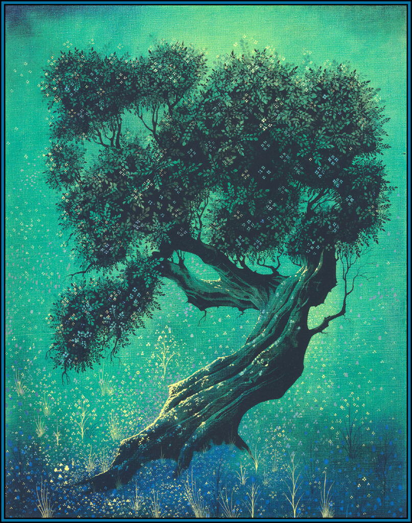 Solitary Bonsai - Eyvind Earle Tablo