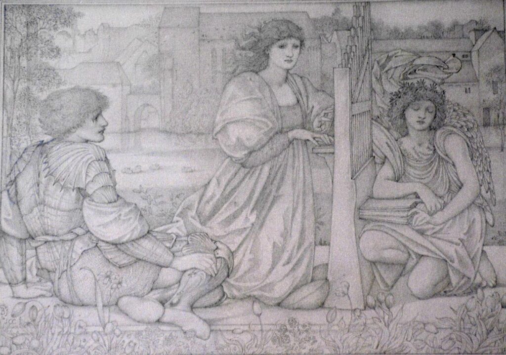 Song of Love - Edward Burne-Jones Tablo