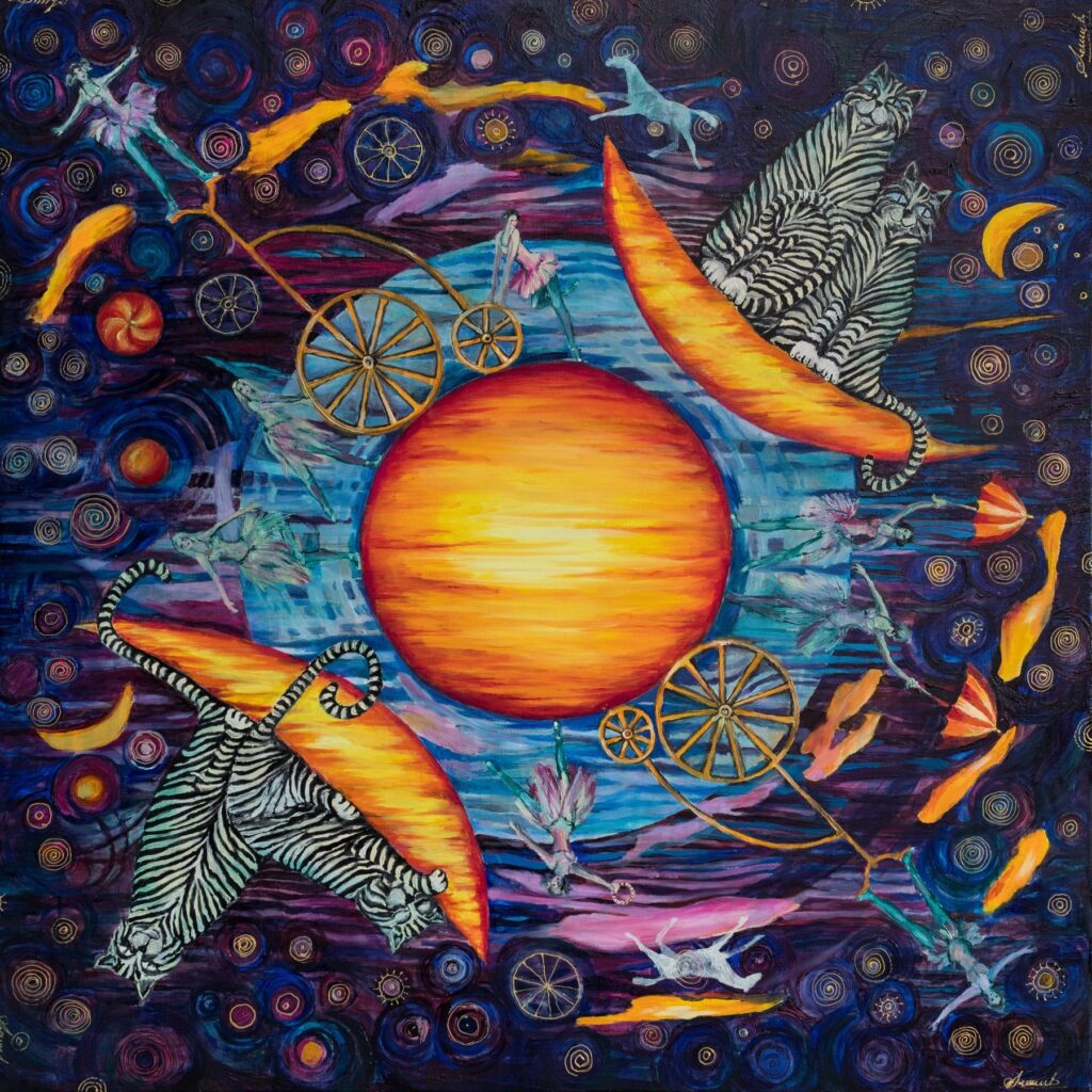 Space Christmas Carousel - Małgorzata Serwatka Tablo