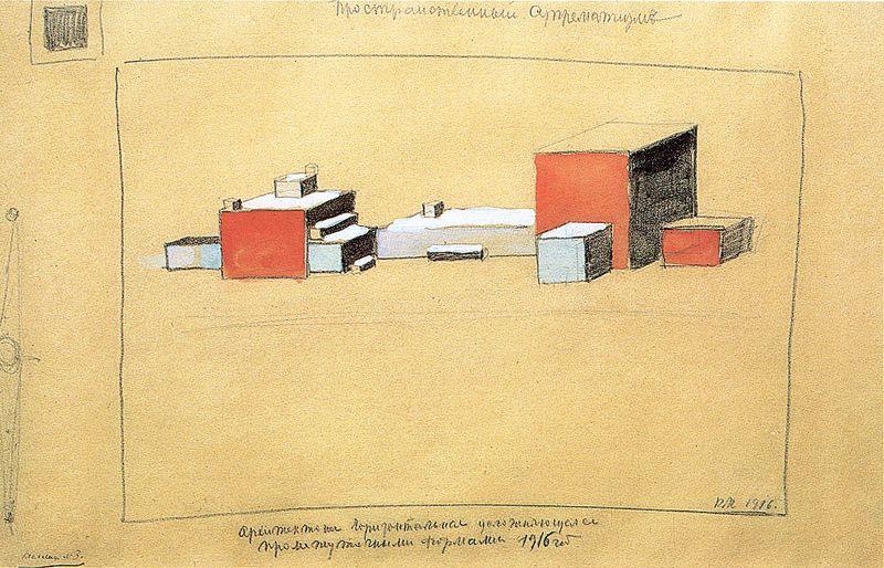Spatial Suprematism - Kazimir Malevich Tablo