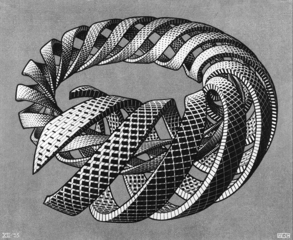 Spirals (1953) - M. C. Escher Tablo