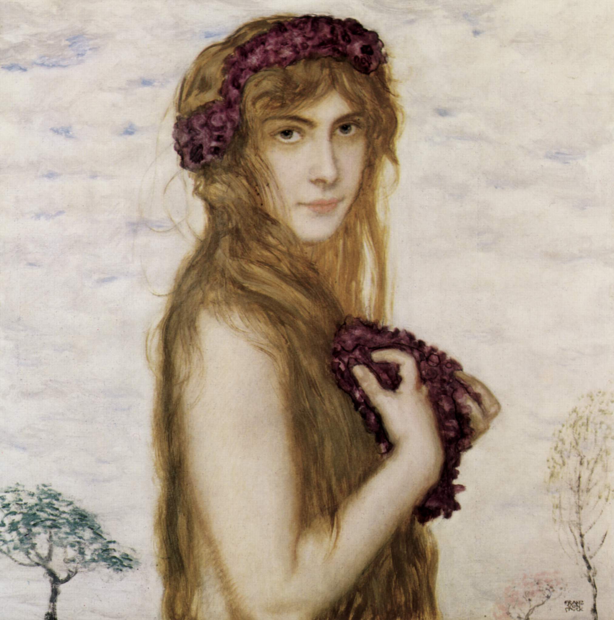 Spring (1909) - Franz Stuck Tablo kanvas tablo