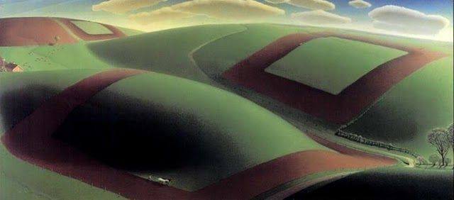 Spring Turning (1936) - Grant Wood Tablo
