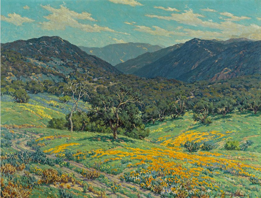 Spring in Southern California by Granville Redmond (1931) - Granville Redmond Tablo