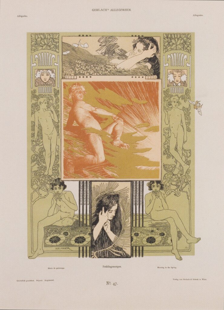 Spring morning (1896) - Koloman Moser Tablo