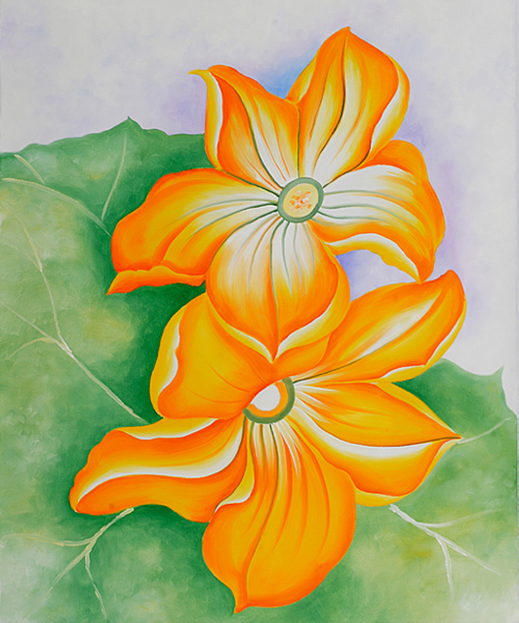 Squash Blossoms (1925) - Georgia O'Keeffe Tablo