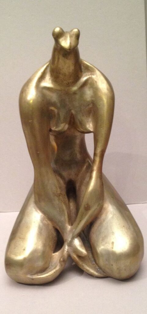 Squatting Woman Frog – Anton Prinner Tablo