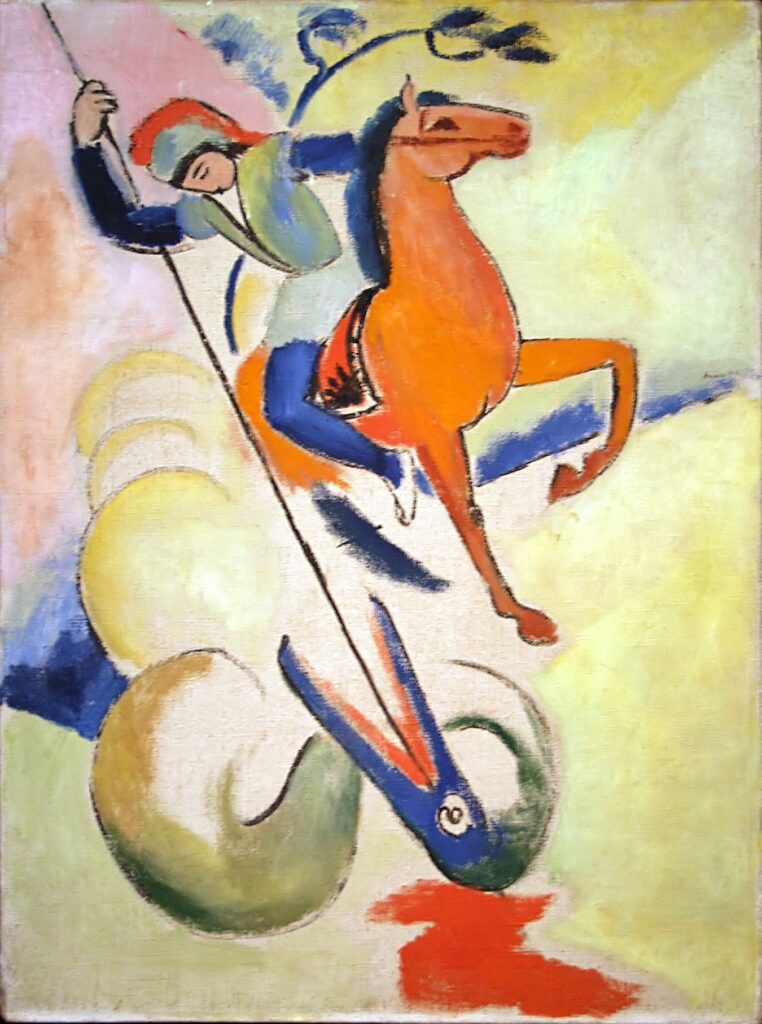 St. George (1912) - August Macke Tablo