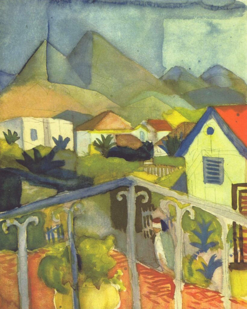 St. Germain near Tunis (1914) - August Macke Tablo