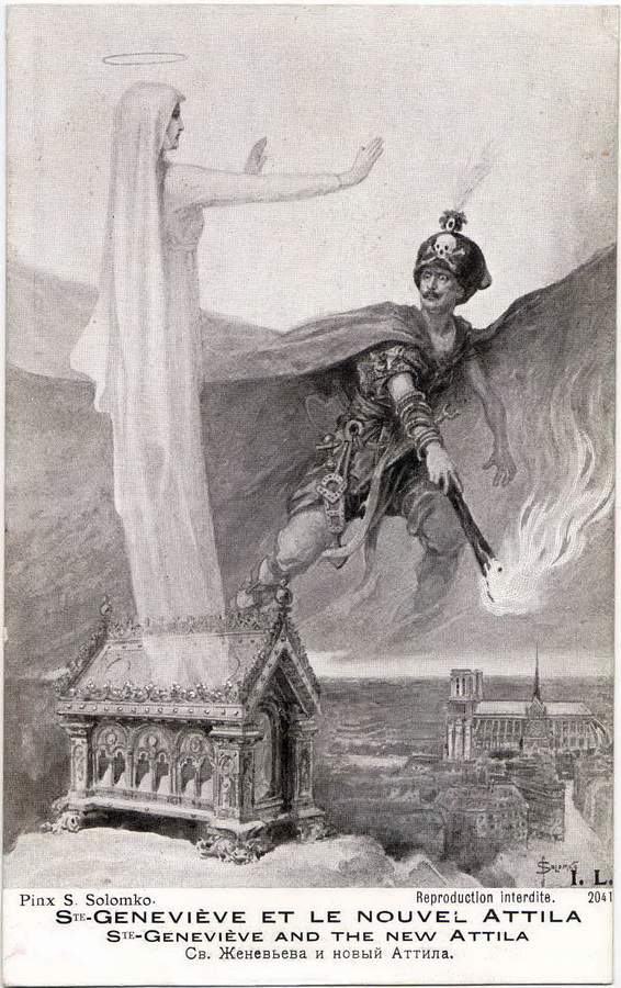 St. Jenevieve and the new Attila – Sergey Solomko Tablo