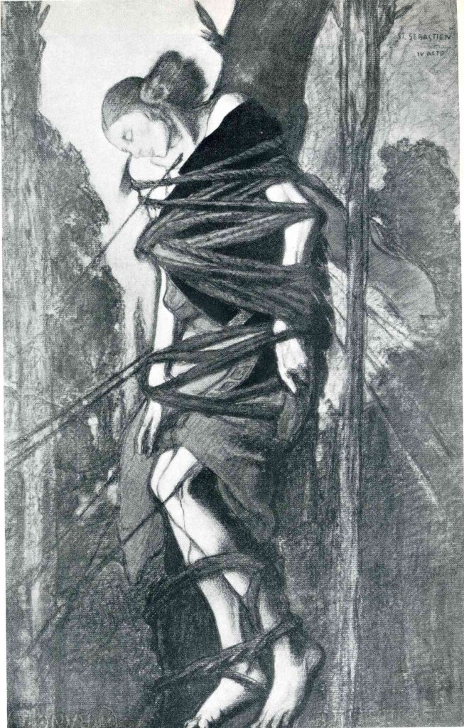 St. Sebastian, from The Martyr of St. Sebastian - Léon Bakst Tablo