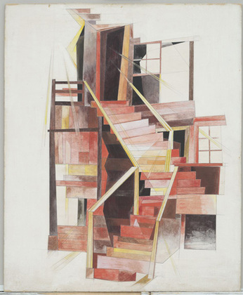 Stairs, Provincetown (1920) - Charles Demuth Tablo
