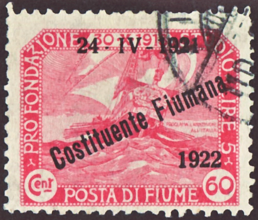 Stamp Posta Di Fiume (1919) – Leopoldo Metlicovitz Tablo