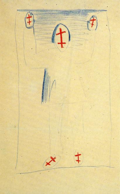 Standing Figure (1927) - Kazimir Malevich Tablo