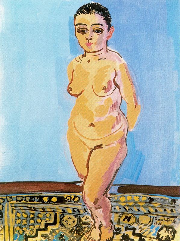 Standing Nude (1930) - Raoul Dufy Tablo