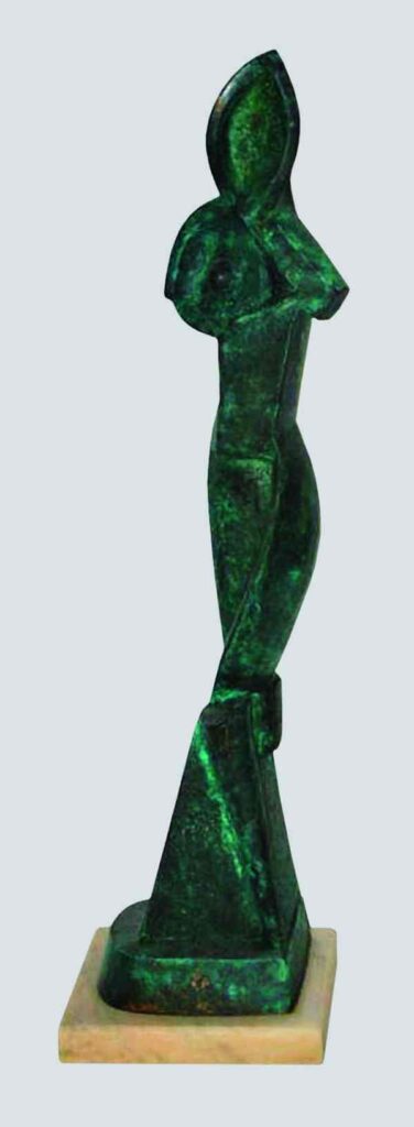 Standing female figure (1914) - Olexandr Archipenko Tablo