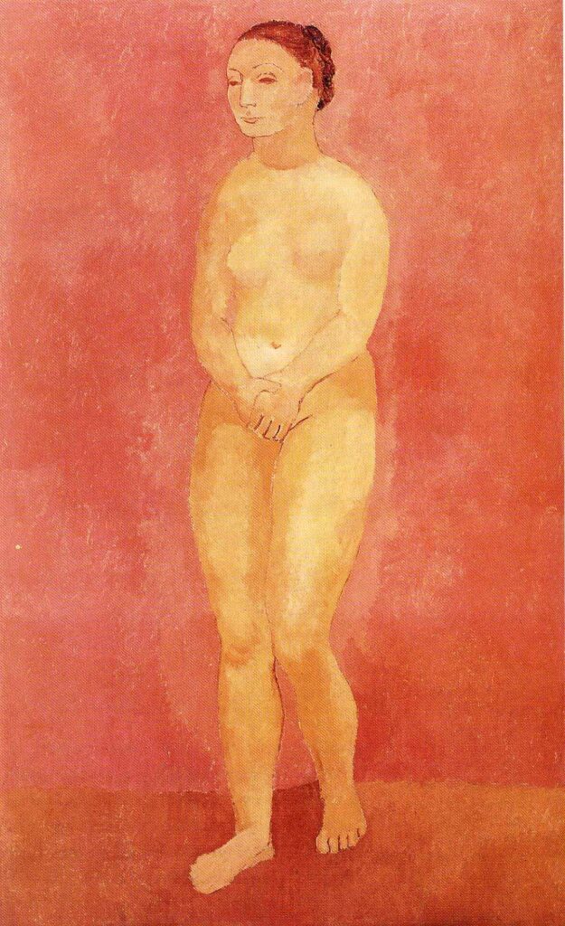 Standing female nude (1906) - Pablo Picasso Tablo