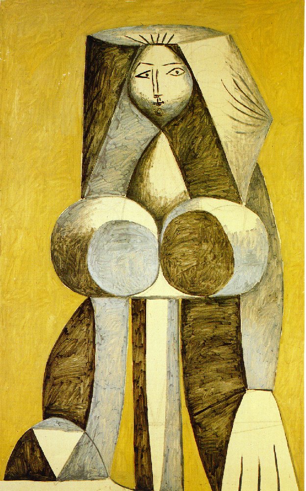 Standing woman (1946) - Pablo Picasso Tablo