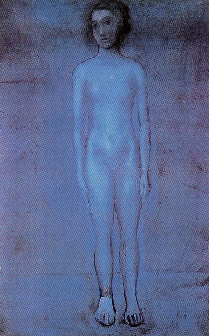 Standing young nude (1904) - Pablo Picasso Tablo