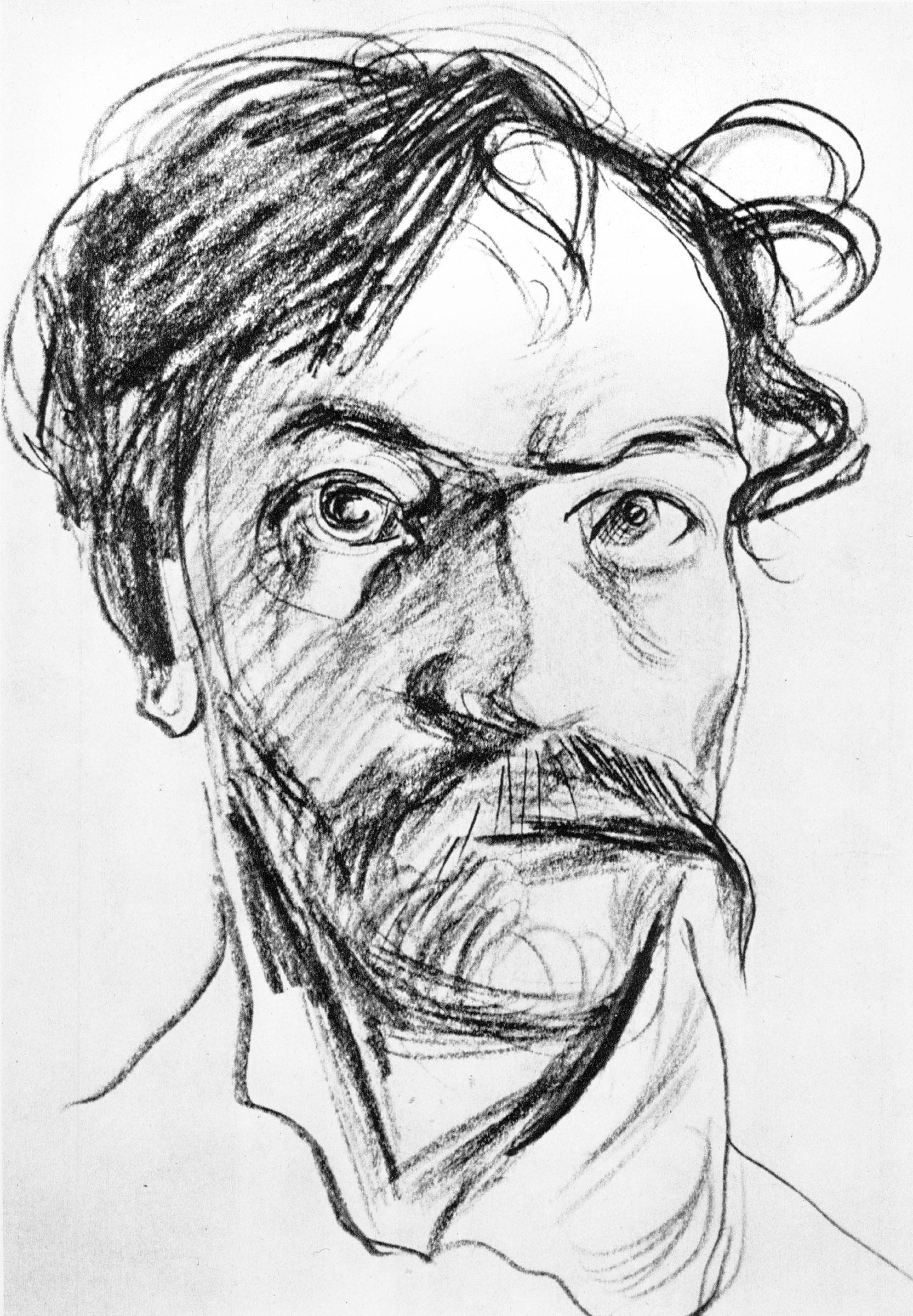 Stanislaw Wyspianski Self Portrait (1907) - Stanisław Wyspiański Tablo