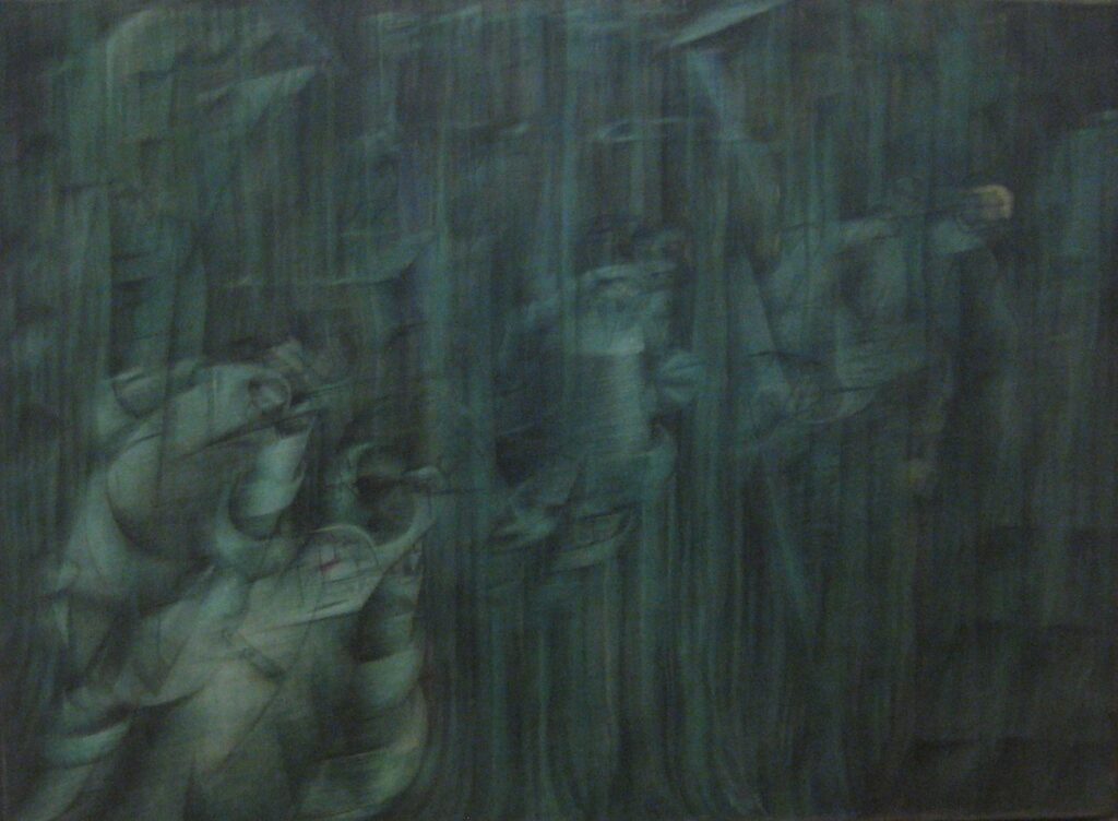 States of Mind III Those Who Stay (1911) - Umberto Boccioni Tablo