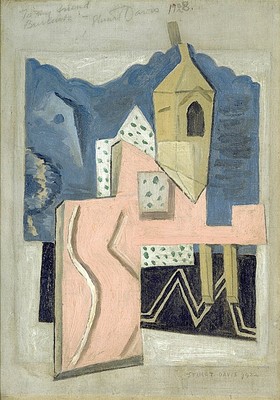 Steeple and Street (1922) - Stuart Davis Tablo