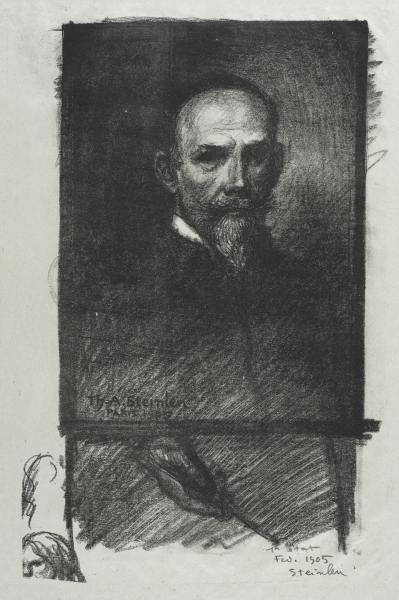 Steinlen de Face Tete Droite (1905) – Théophile Steinlen Tablo