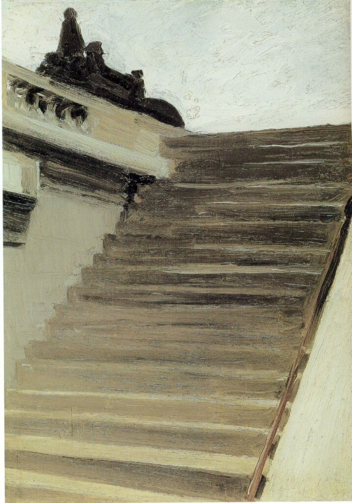 Steps in Paris (1906) - Edward Hopper Tablo
