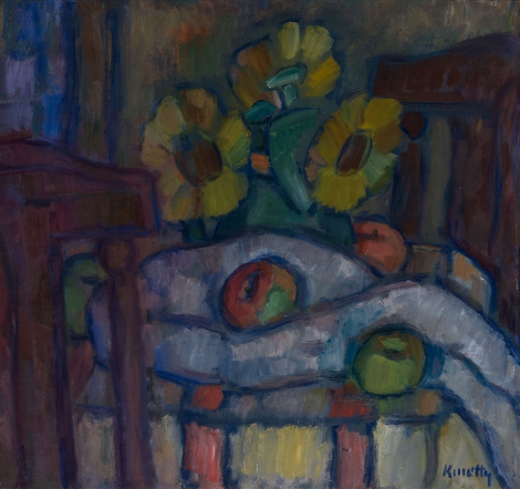 Still LIfe with Sunflowers (1940) - Kmetty János Tablo