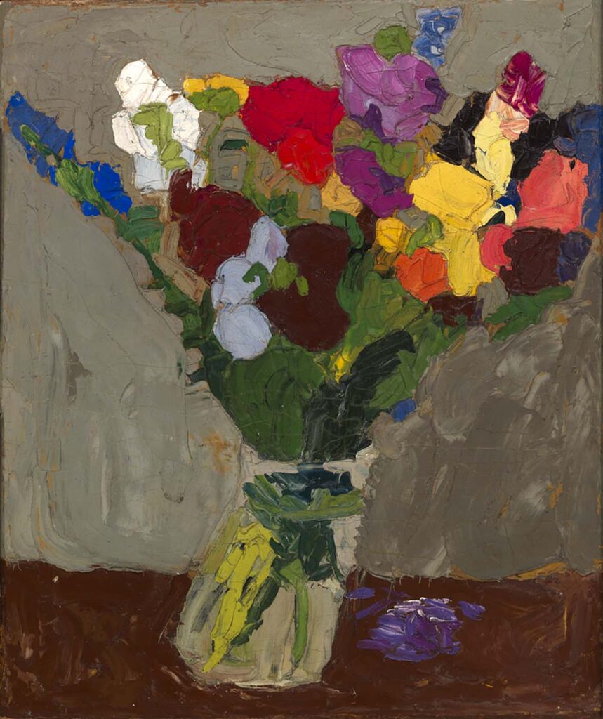 Still Life Flowers (1938) - William H. Johnson Tablo