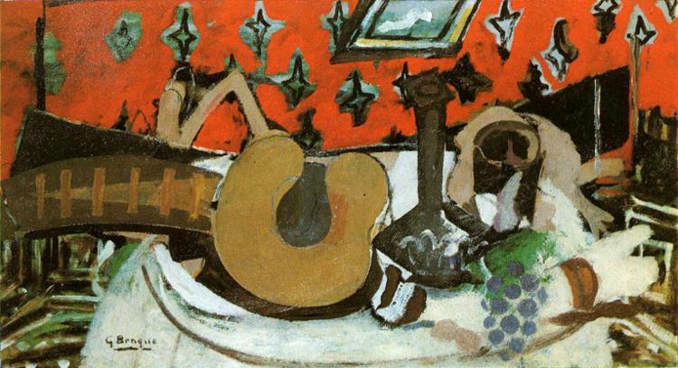 Still Life Mandolin II (1939) - Georges Braque Tablo