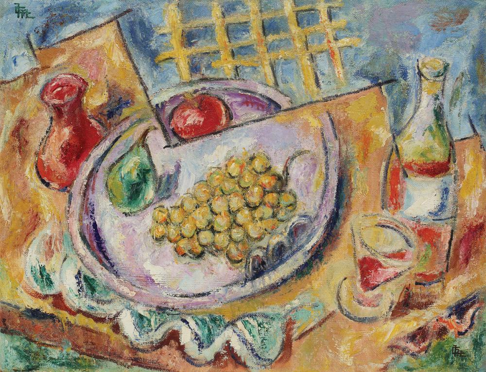 Still Life With Fruits - Corneliu Michailescu Tablo