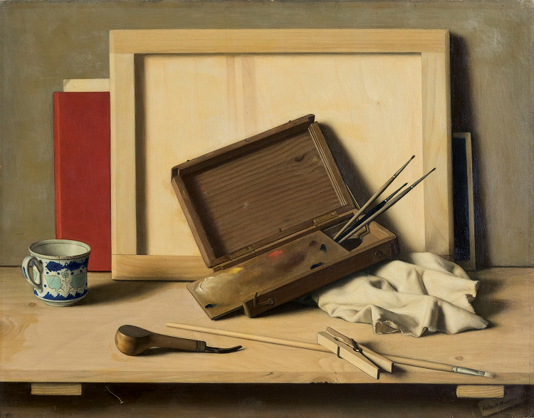 Still Life With Palette (1948) – Antonio Bueno Tablo