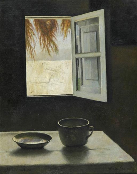 Still Life and a Window (1935) – Arthur Segal Tablo