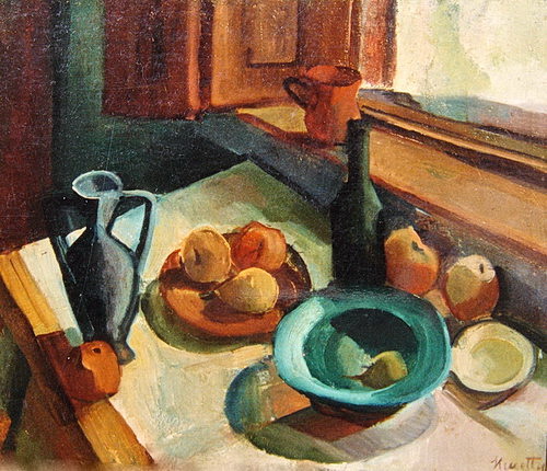 Still Life on Table - Kmetty János Tablo