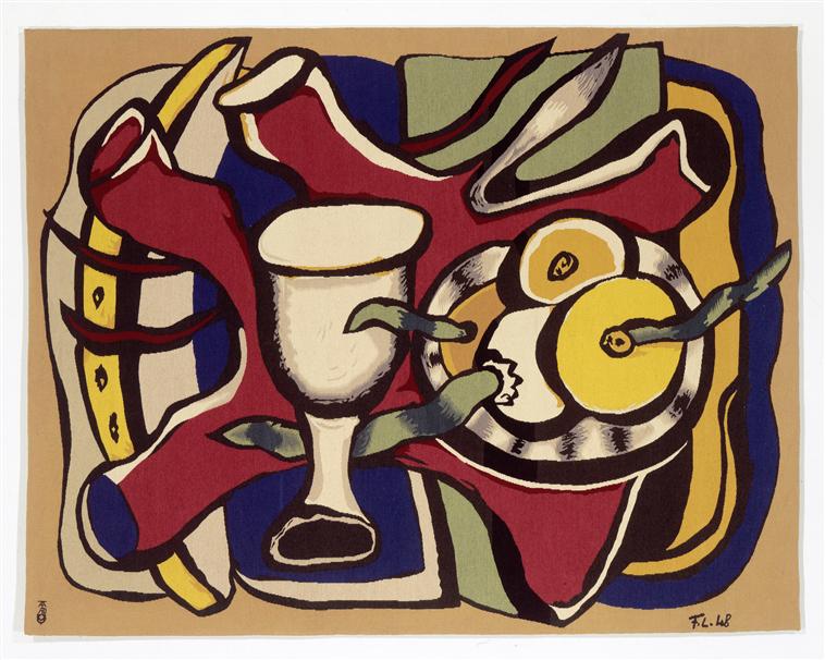 Still Life with Apples - Fernand Léger Tablo