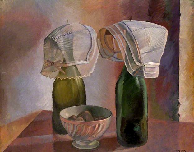 Still Life with Bottles and Breton Bonnets (1924) – Pierre Roy Tablo