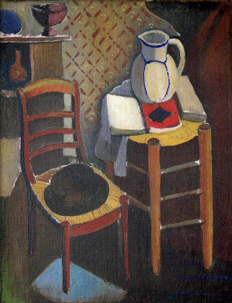 Still Life with Catalogue (1926) - Roman Selsky Tablo
