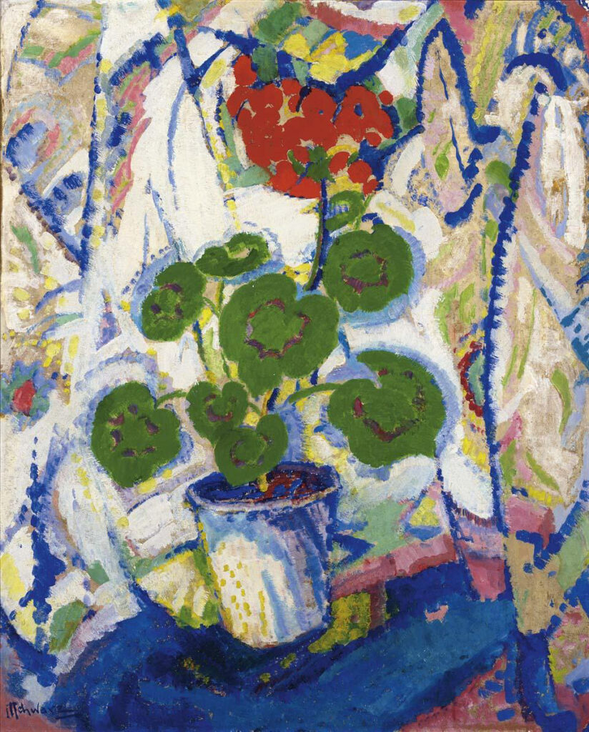 Still Life with Flowers (1916) - Mommie Schwarz Tablo