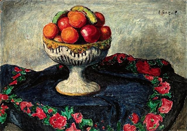 Still Life with Fruits (1911) – Arthur Segal Tablo