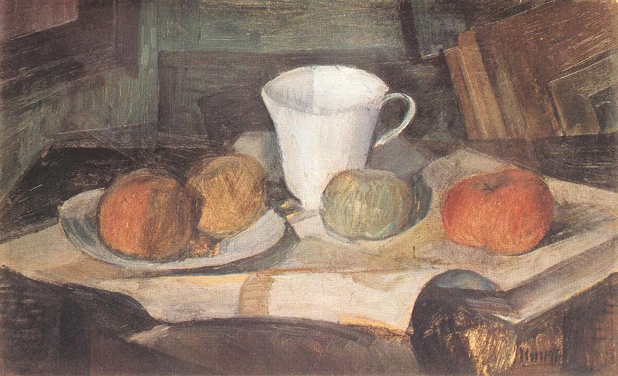 Still Life with Fruits (1930) - Kmetty János Tablo