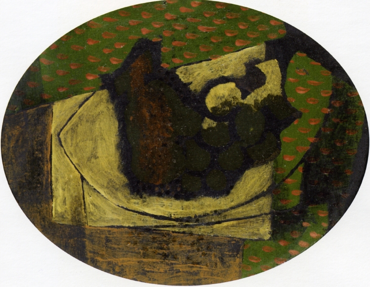 Still Life with Grapes (1918) - Georges Braque Tablo